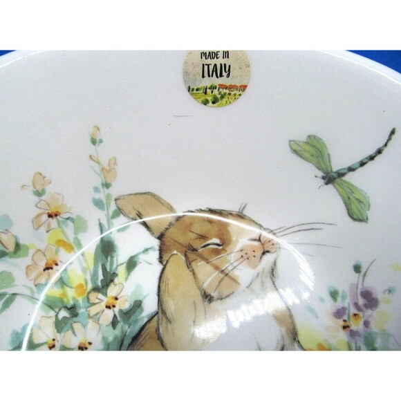 Effetti D'Arte Easter Bunny Rabbit Bowl 8 7/8" Made In Italy - Picture 3 of 7